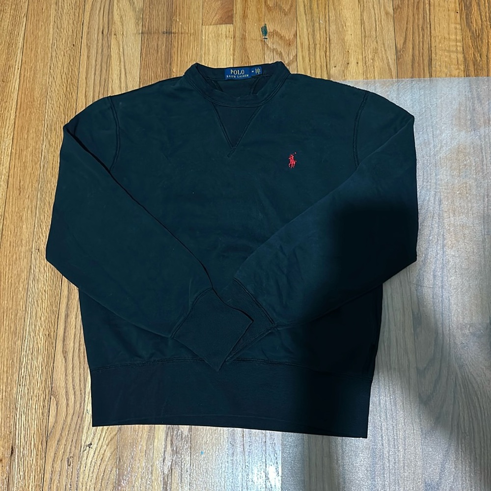 Black polo Ralph Lauren crewneck